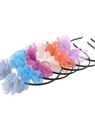 Обруч для волос с бантом 9753