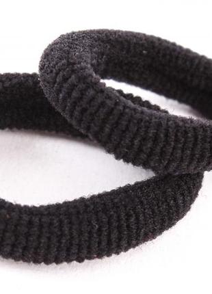 Резинки бесшовные для волос (черные)