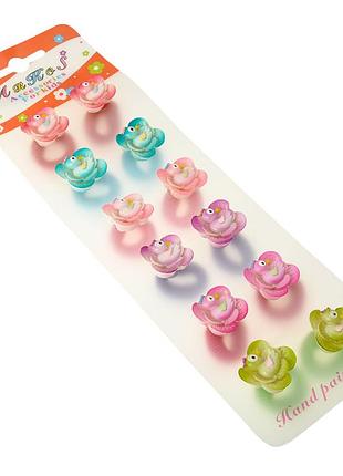 Резинка для волос детская "птичка" 877