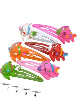 Заколка тик-так для волос детский "рыбка" 526