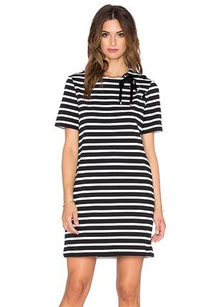 Marc by marc jacobs міні сукня в полоску смужку з кишенями короткий рукав xs літнє базове плаття