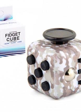 Кубик-антистресс fidget cube (серый милитари)2 фото