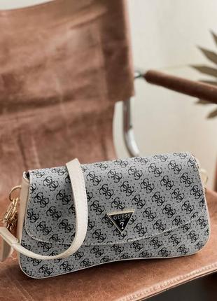 Сумка guess grey beige