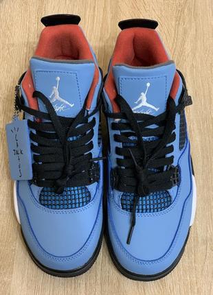 Nike air jordan 4 retro travis scott cactus jack blue black 308497-406