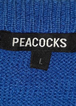 Мужской новогодний праздничный свитер с гирляндой peacocks3 фото