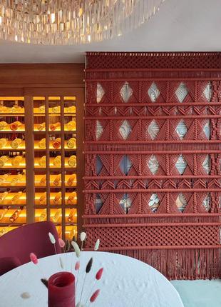 Большое панно макраме на стену