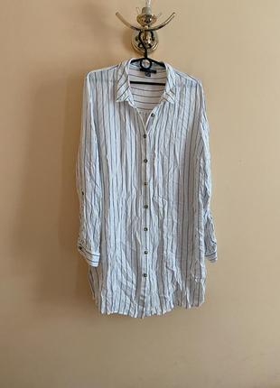 Батал великий розмір стильна віскозна сорочка рубашка туніка блуза блузка блузочка