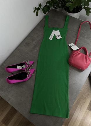 Платье миди zara по фигуре