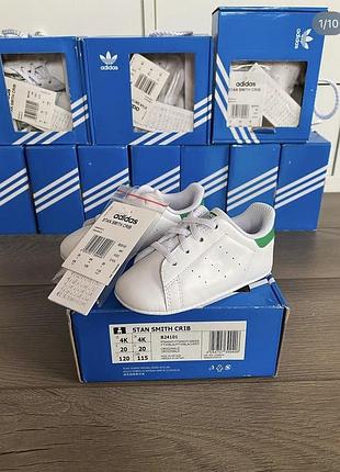 Adidas stan smith crib infants дитячі пінетки оригінал 18,19р