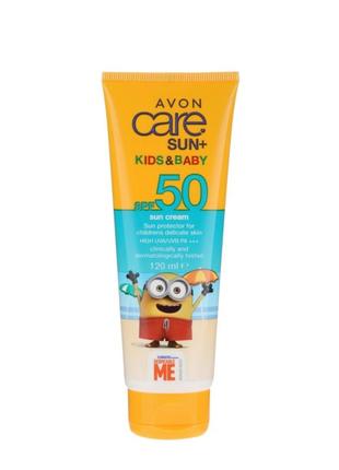 Сонцезахисний крем для дітей з spf 50 avon care sun+ (травень 2021 р)