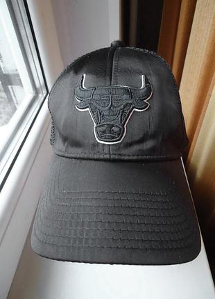 Кепка бейсболка  chicago bulls mitchell ness philadelphia black сетка