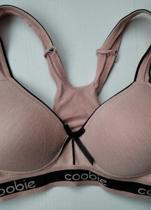 Топ спортивний на поролонових чашках без кісточок пудровий xs 8335