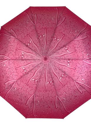 Женский зонт полуавтомат "капли дождя" от s&l на 10 спиц, розовый, 01605р-12 фото