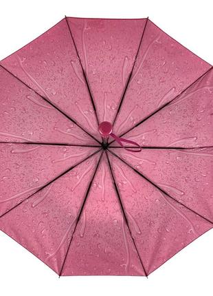 Женский зонт полуавтомат "капли дождя" от s&l на 10 спиц, розовый, 01605р-13 фото