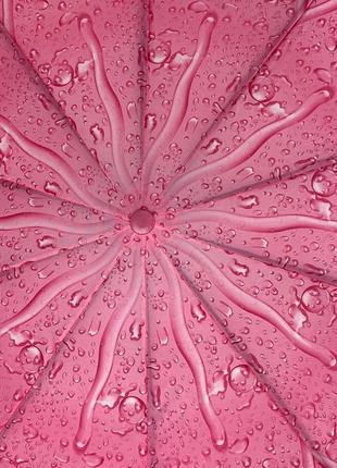 Женский зонт полуавтомат "капли дождя" от s&l на 10 спиц, розовый, 01605р-15 фото