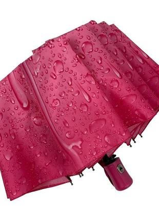 Женский зонт полуавтомат "капли дождя" от s&l на 10 спиц, розовый, 01605р-14 фото