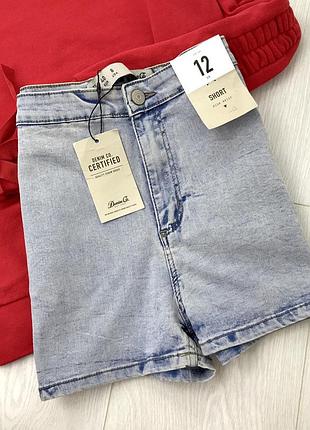 Новые джинсовые шорты с высокой посадкой denim co