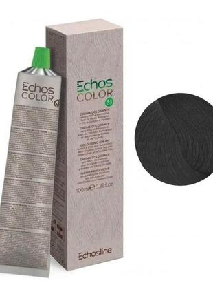 Крем-фарба для волосся echosline echos color colouring cream колар 55,0 світлий шатен екстра інтенсивний2 фото