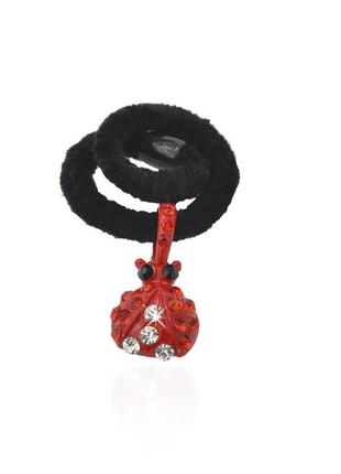 Резинка для волос тонкая с украшением 2702