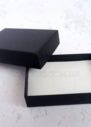 Коробочка для бижутерии 9*7 см черная подарочная видео2 фото