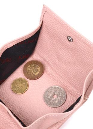 Компактный женский кожаный кошелек с монетницей karya 21375 пудровый5 фото