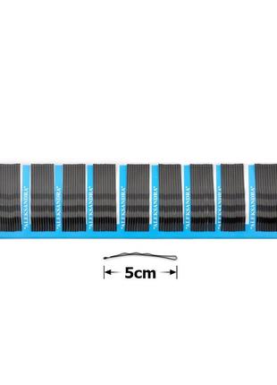 Шпильки-невидимки "aleksandra" 5 см чорні 12279