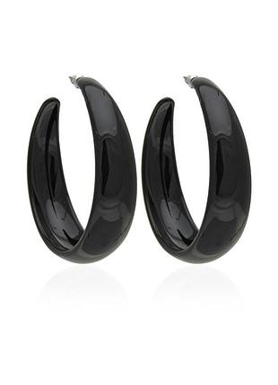 Серьги кольцо ø6cm с блестками 279507