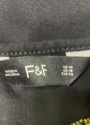 Блузка футболка f&f вискоза с завязками внизу размер 14/xl6 фото