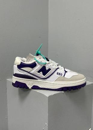 Женские кроссовки new balance 550 purple logo / smb2 фото