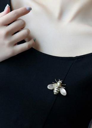 Брошь пчела модная бижутерия красивые броши4 фото