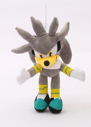 М'яка плюшева іграшка супер соник сільвер 28см. super sonic plush