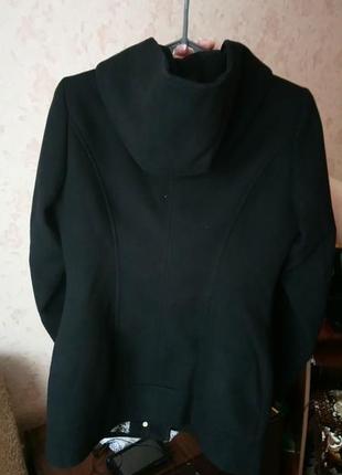 Молодежное драповое пальто с капюшоном весна-осень3 фото