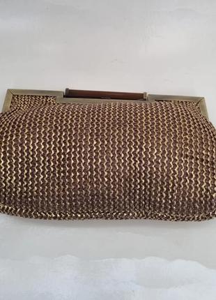 Сумка клатч, трендова сумочка, плетений клатч, плетена сумка3 фото