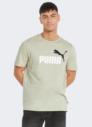 Футболка puma essentials+ 2 colour logo men's tee2 фото