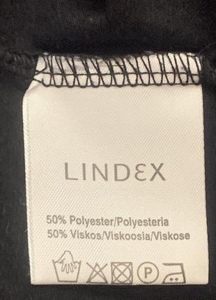 Блузка футболка lindex з паєтками чорна віскоза розмір 12/l-xl10 фото