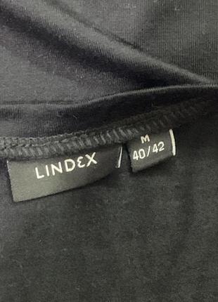Блузка футболка lindex з паєтками чорна віскоза розмір 12/l-xl9 фото