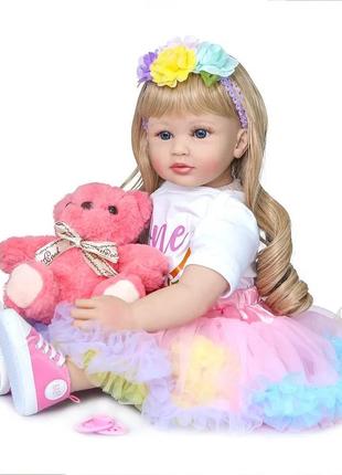 Реалистичная кукла реборн лиза 60 см npk doll