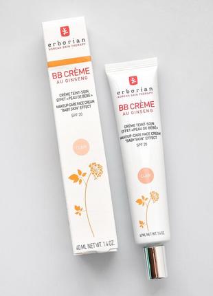 Erborian bb creme ginseng clair. крем для лица с женьшенем, светлый1 фото