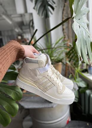 Кросівки  adidas forum high light beige