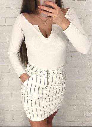 Юбка с актуальным замочком