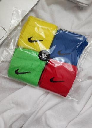 Набір комплект 4 пари шкарпеток nike різнокольорові  високі жіночі