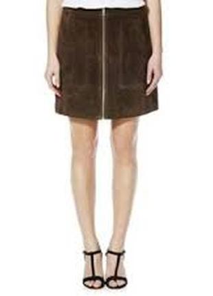 Стильная вельветовая юбка на молнии с накладными карманами f&amp;f