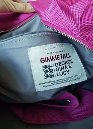 Крутая яркая сумка ggl - george gina &amp; lucy gimmetall оригинал, розовая сумка ggl, большая сумка ggl7 фото