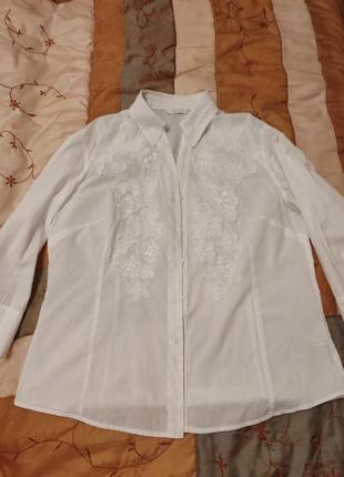 Батистовая шикарная блузка1 фото
