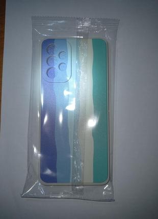 Новий силіконовий чохол samsung a73 5g чехол самсунг а 73 у полоску полосатый