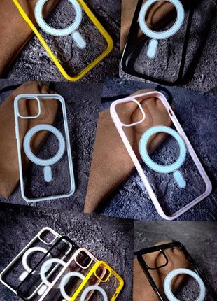 Чехлы для iphone 13 с магнитным кольцом magsafe (айфон)