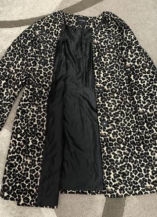 Королевское пальто женское! леопардовый принт!1 фото