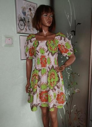 Легка бавовняна сукня venti 6 італія2 фото