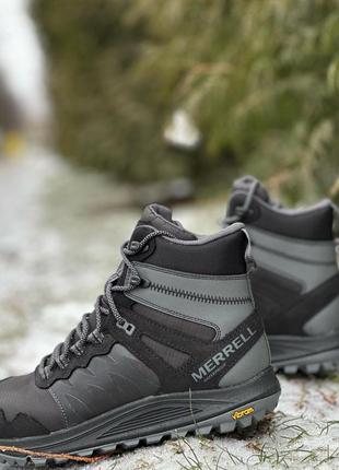 Мужские оригинальные зимние трекинговые ботинки merrell nova sneakers waterproof j0669613 фото