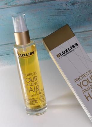 Кератиновое масло luxliss keratin protein replenish hair serum